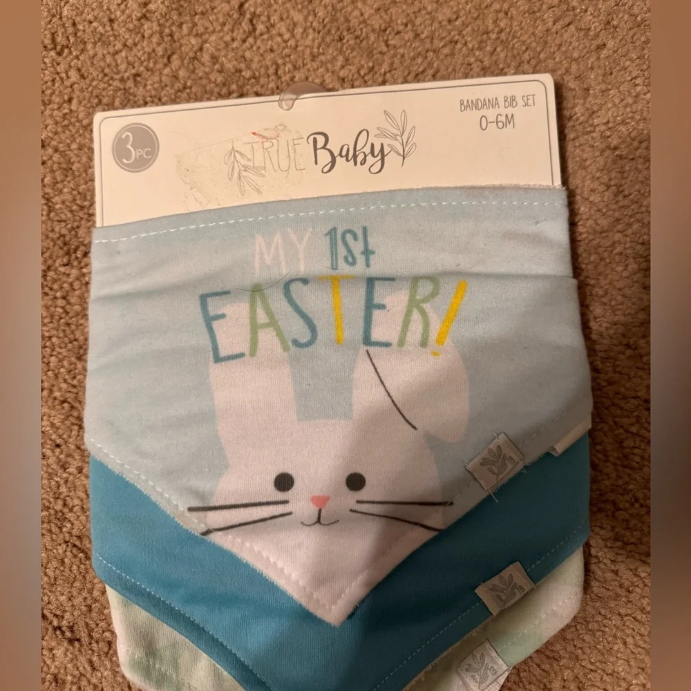 My 1st Easter-Set of 3 Bibs